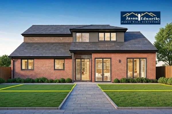 Home extension focusing on boundary line Dronfield