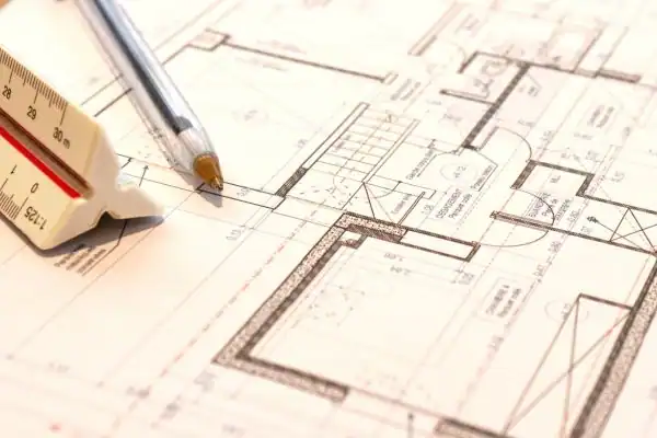 Image of architect Dronfield drawings