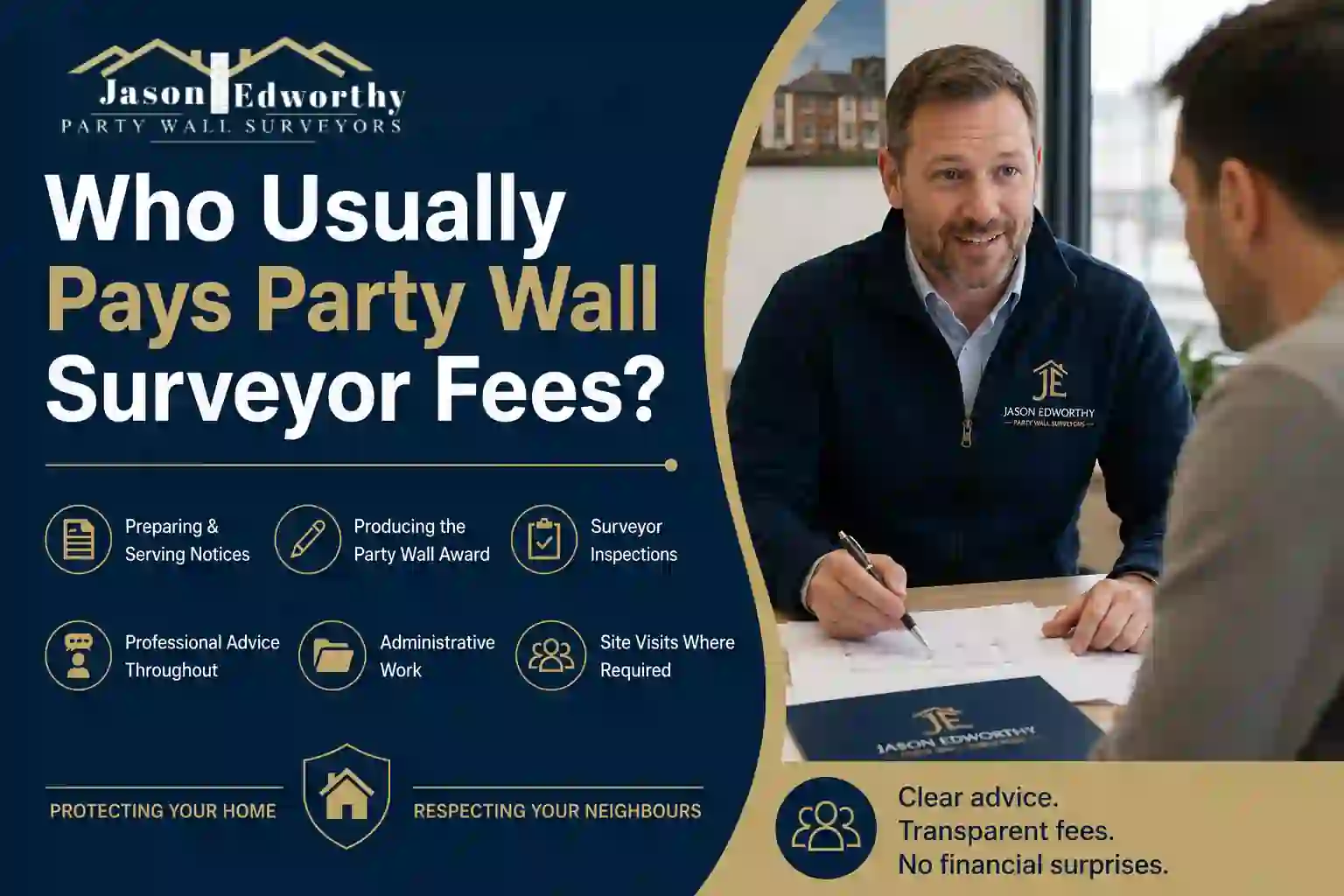 Who Usually Pays Party Wall Surveyor Fees Dronfield?